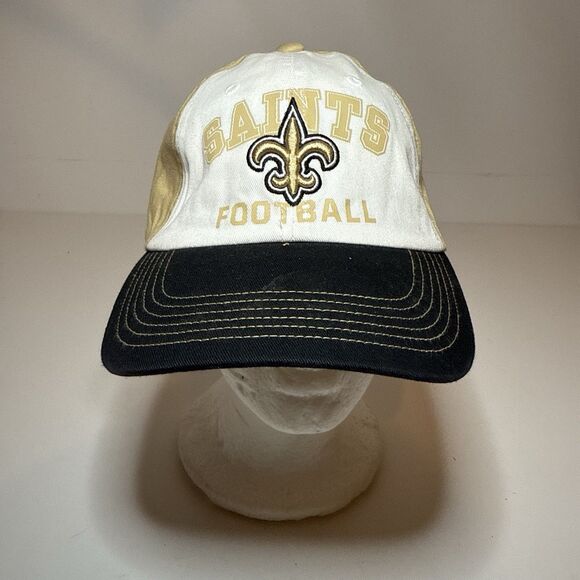 Team Apparel NFL New Orleans Saints Logo Strapback Cap Hat OSFM - Picture 1 of 6